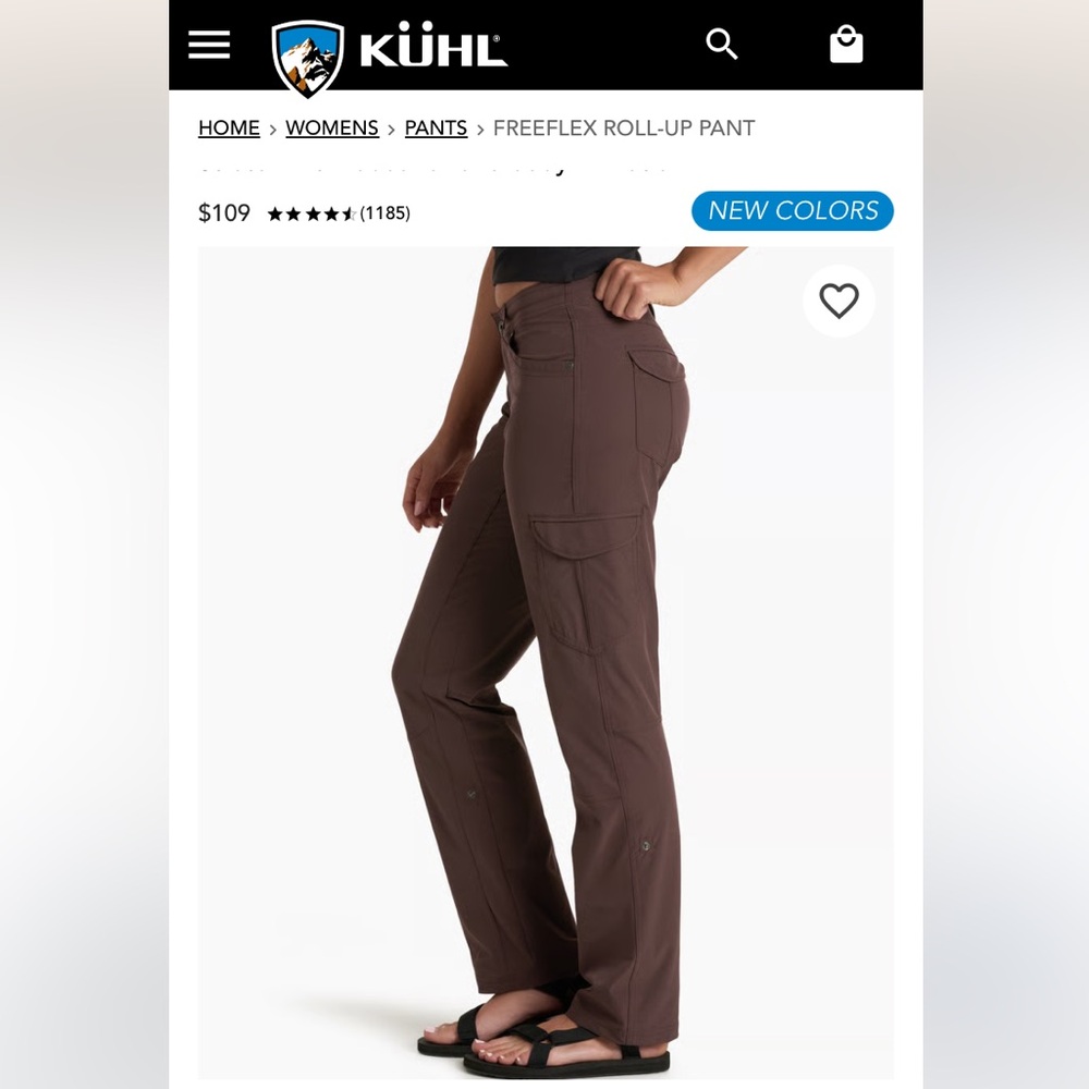 Kuhl Freeflex Roll-Up Hiking Pants Size 2 Regular in Kalamata color